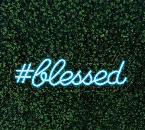 #Blessed - Neonschild