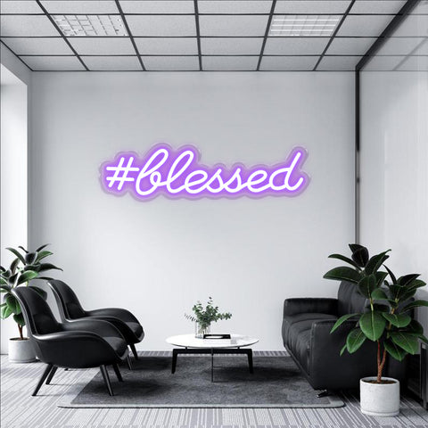 #Blessed - Neonschild