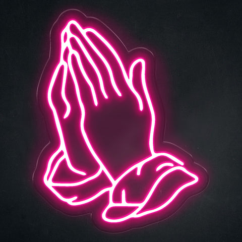 Praying Hands - Neonschild