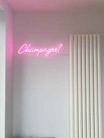 Champagne?  - Neonschild